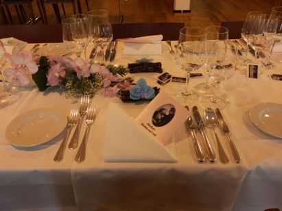 Gedeckter Tisch im Gasthaus Rössli